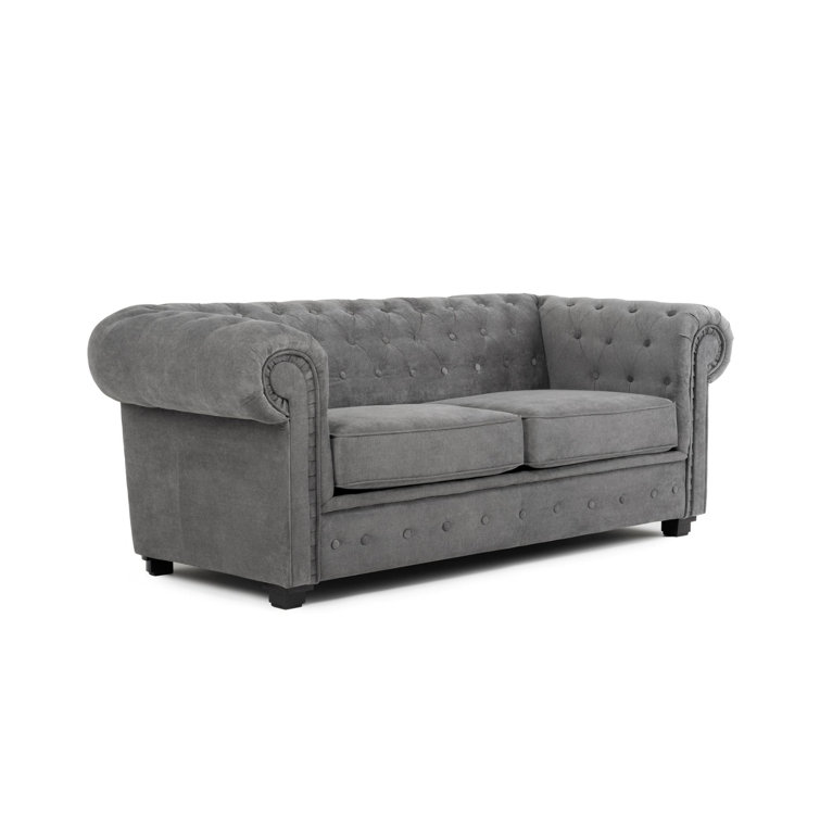 Three Posts Alderwood Velvet 2 Seater Sofa Bed & Reviews Wayfair.co.uk